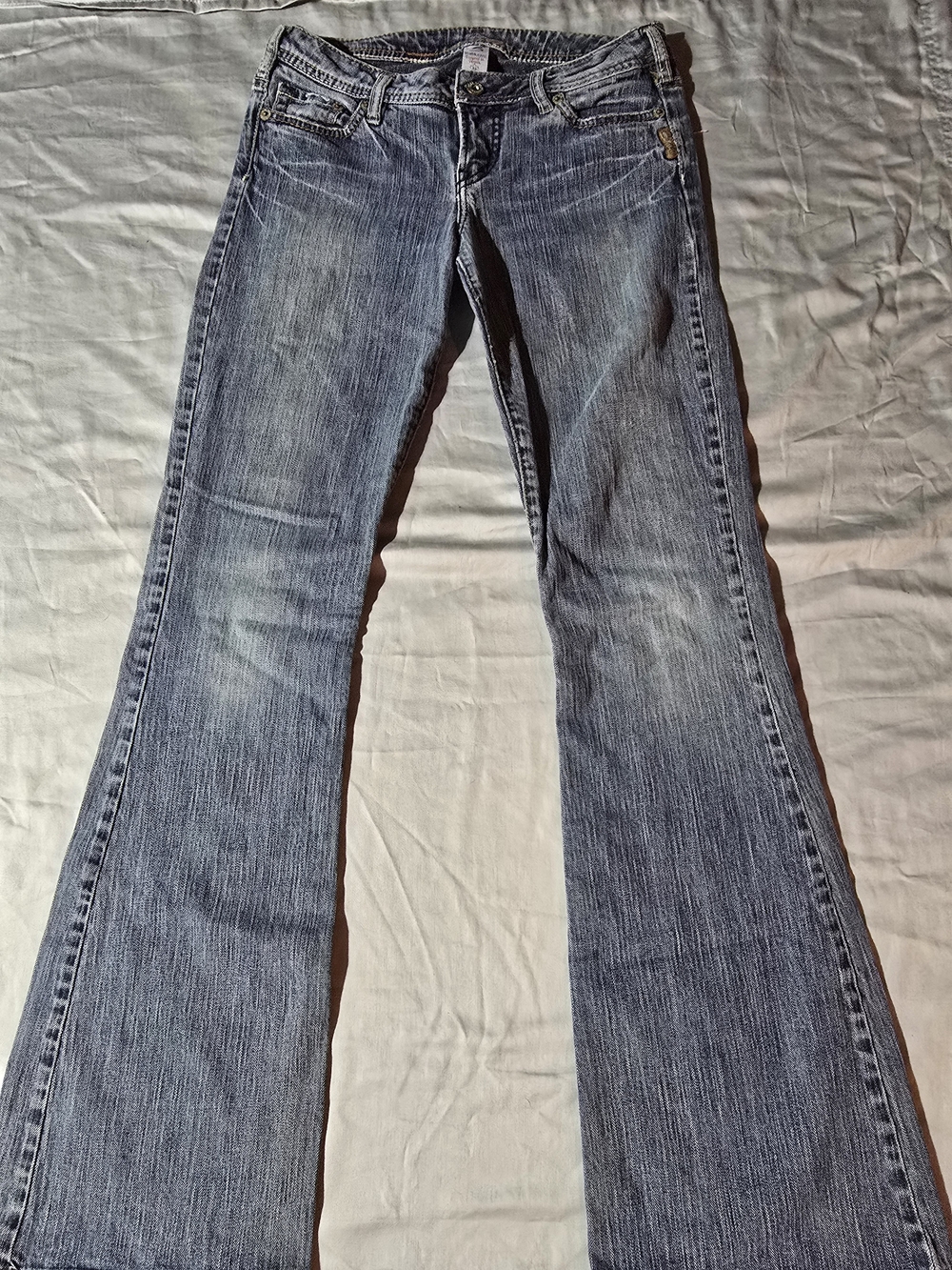 Silver Jeans Co. Mirage Bootcut Flare Denim Jeans Size 29 x 35 Vintage Low Rise